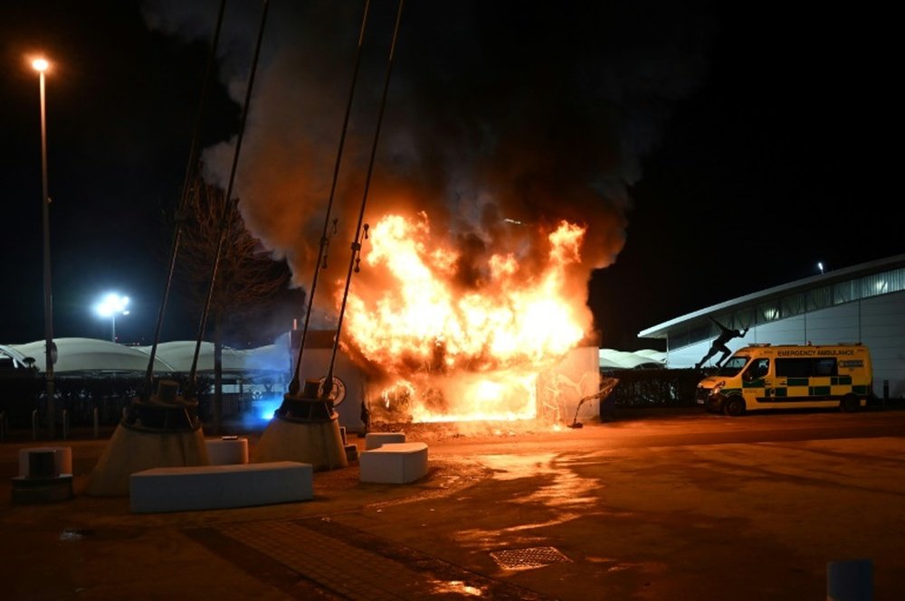 The fire, according to the BBC, has now been extinguished, AFP