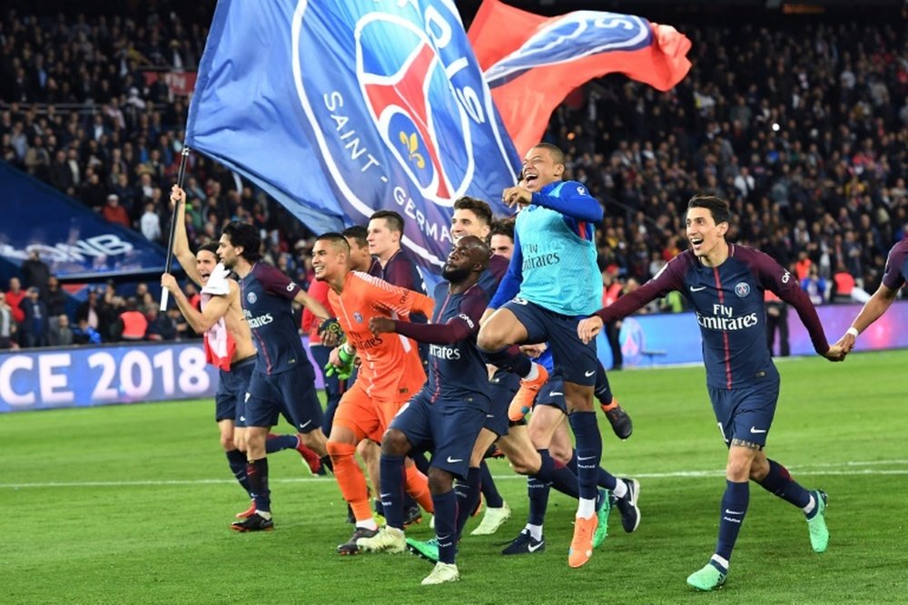 El PSG arrolló al Mónaco y se proclamó campeón de la Ligue 1. AFP