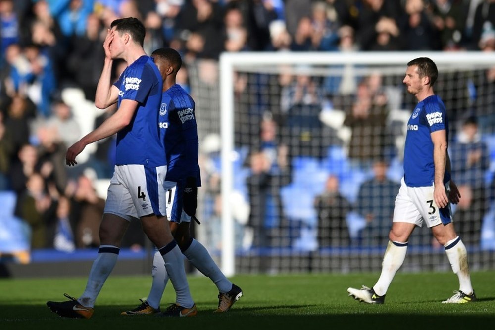 El Everton sigue con su racha de partidos sin ganar. AFP