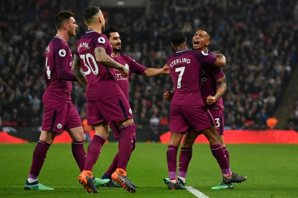 City claimed their fifth English top-flight title. AFP