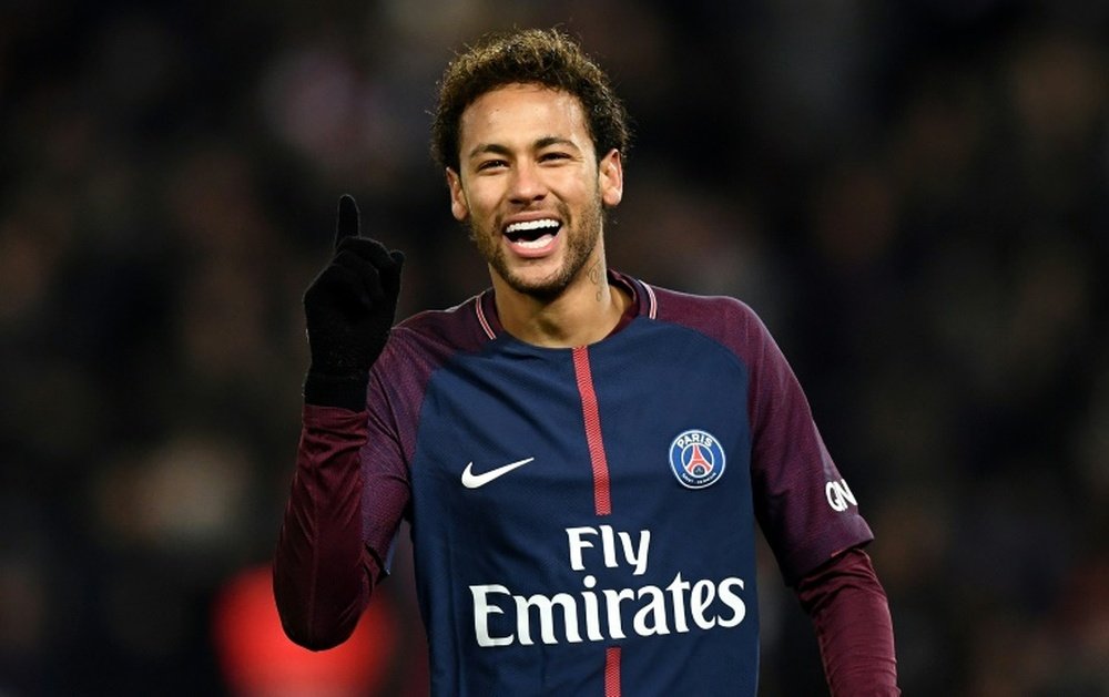 Tebas would like to see Neymar return to Spain. AFP