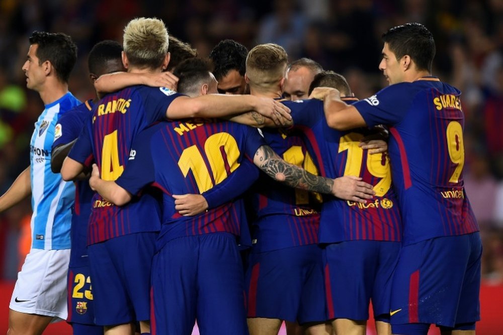 Le Barça part à l'assaut de la Rosaleda. AFP