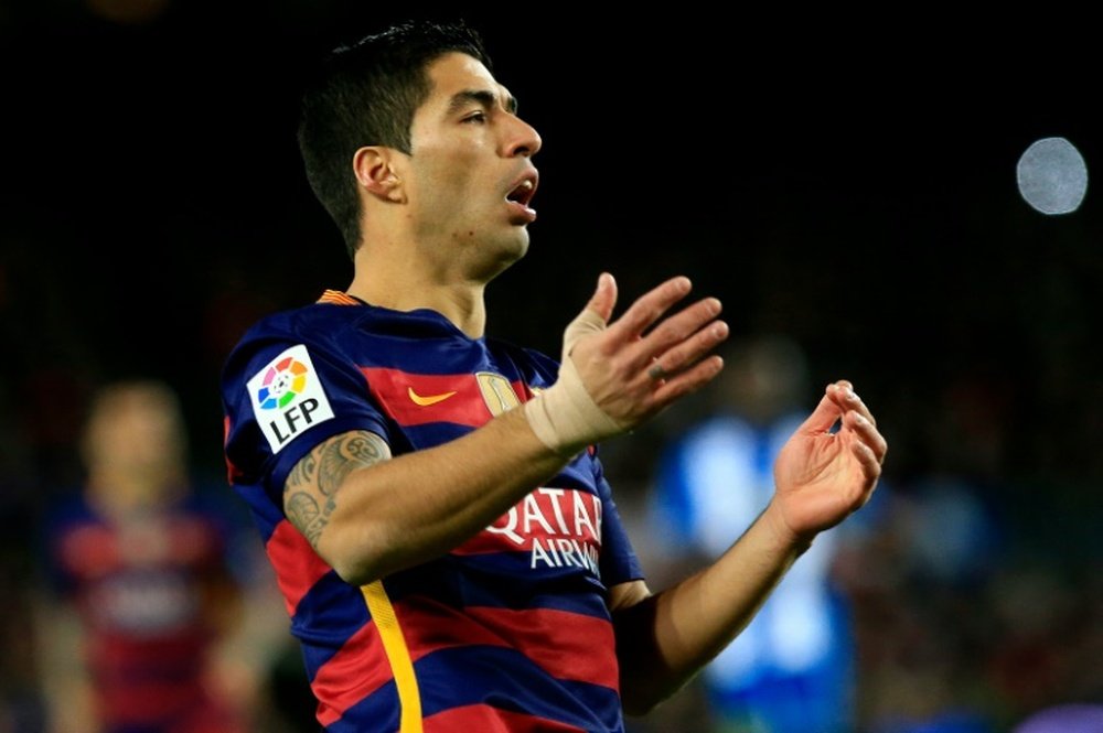 Barcelonas forward Luis Suarez, pictured on January 6, 2016, had his appeal against a two-match suspension rejected