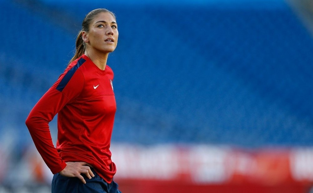 Hope Solo podría presidir la Federación de EEUU. AFP