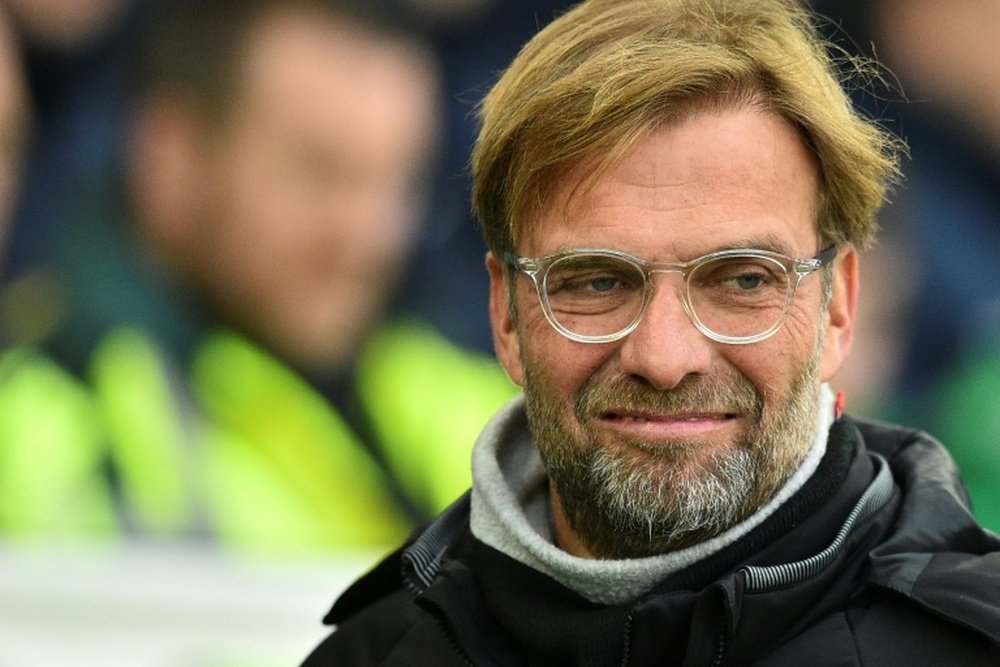 Klopp has sensationally claimed that his Liverpool side is defensive. AFP