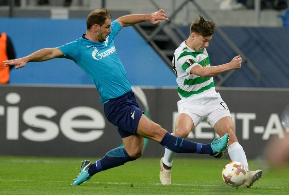 Ivanovic scored once and assisted another as Zenit dumped Celtic out. AFP