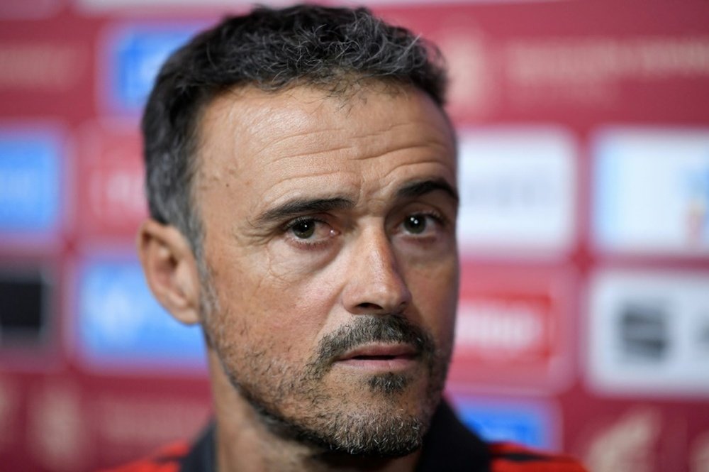 Luis Enrique did not want to carry the public spat with Robert Moreno. EFE