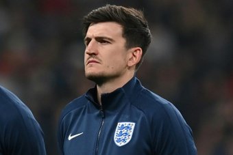 Harry Maguire, in the spotlight for ultras' criticism. AFP