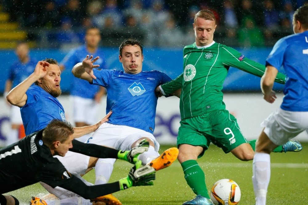 Leigh Griffiths, in green, says it has been a disappointing season for Celtic, despite the Hoops closing in on the Scottish Premiership title.