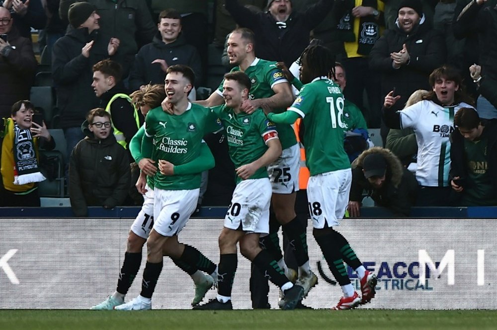Plymouth got their first win over Liverpool for the first time since 1956. AFP
