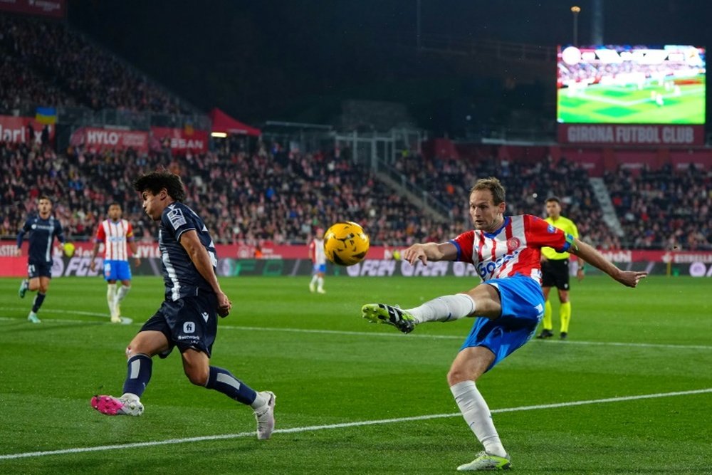 Girona are going to appeal the cards that Michel and Blind saw. AFP