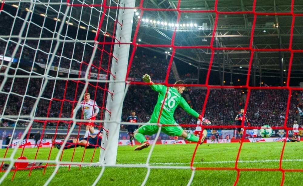 Werner's goal secured a comeback win for RB Leipzig. AFP