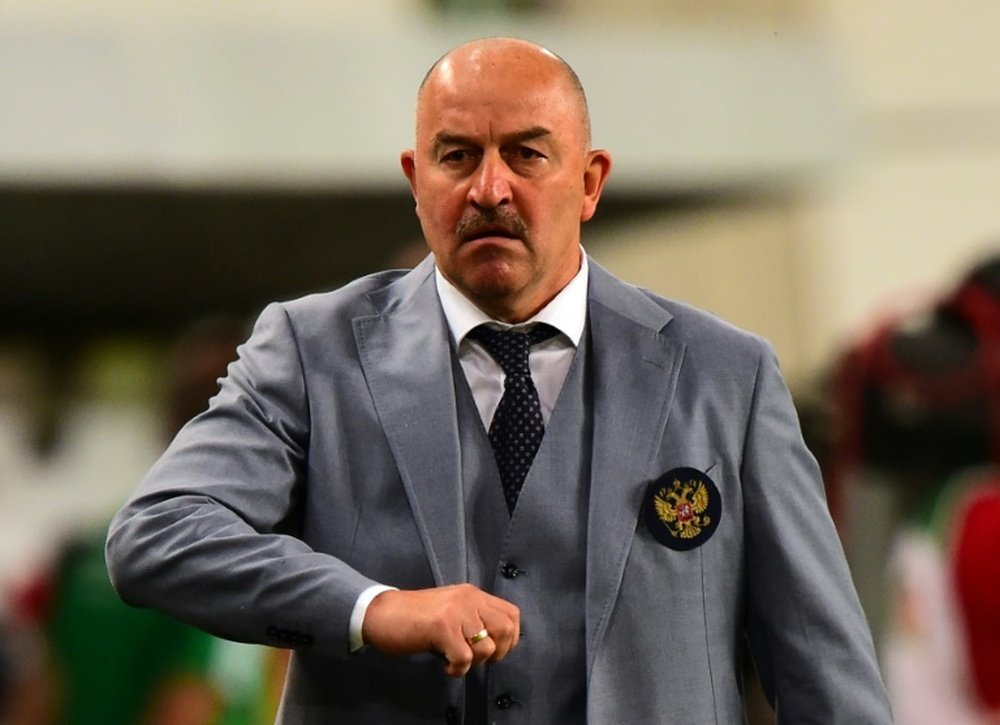 El seleccionador ruso no le pudo reprochar nada a sus jugadores. AFP