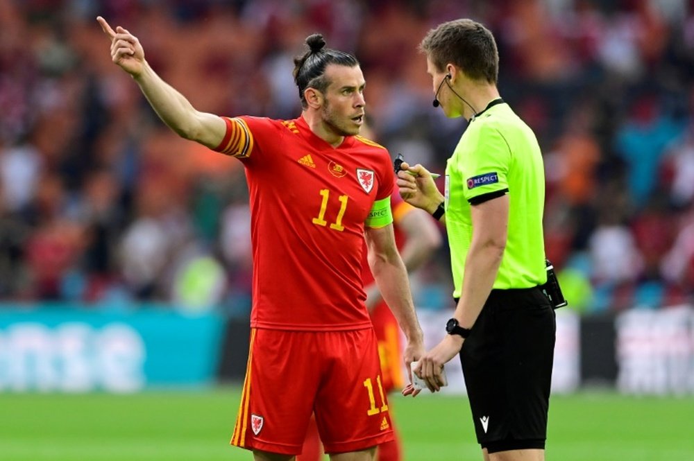 Bale scored for Wales in Belarus. Screenshot/UEFATV