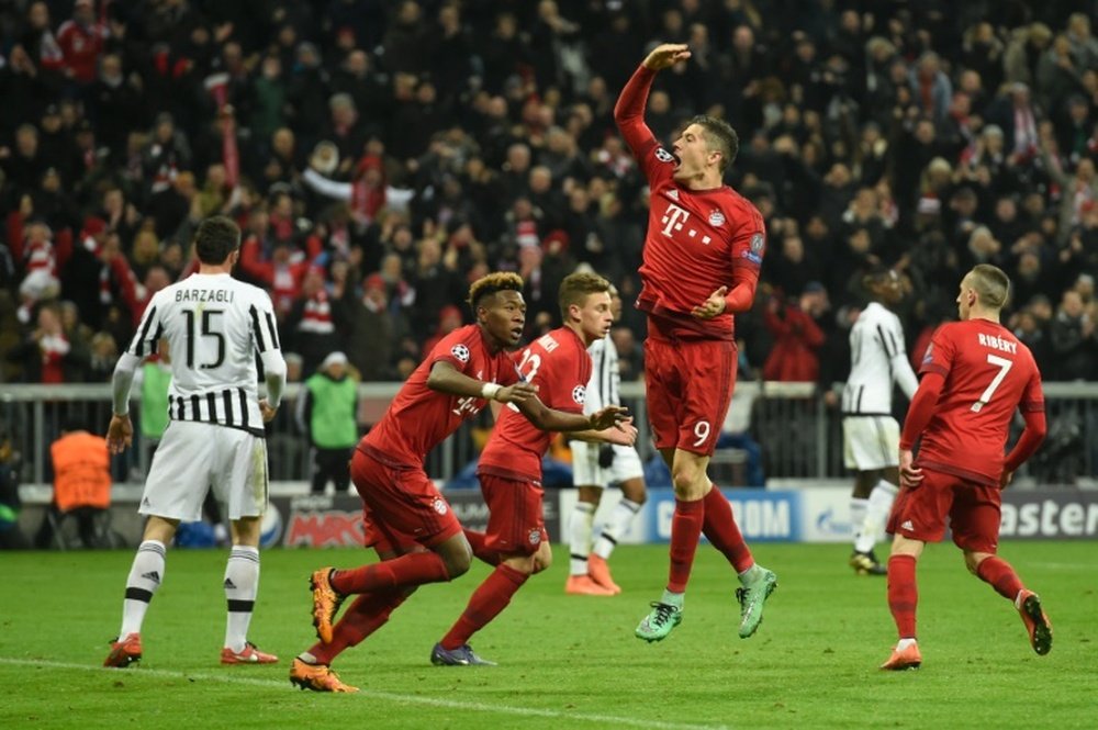 Lewandowski recordou a última presença na Champions. AFP