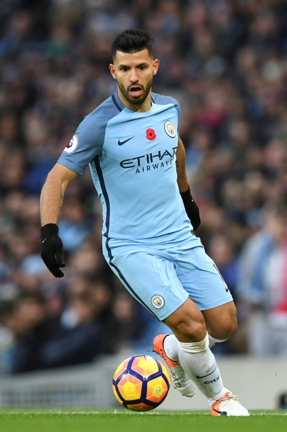 Sergio Aguero is doubtful for today. AFP