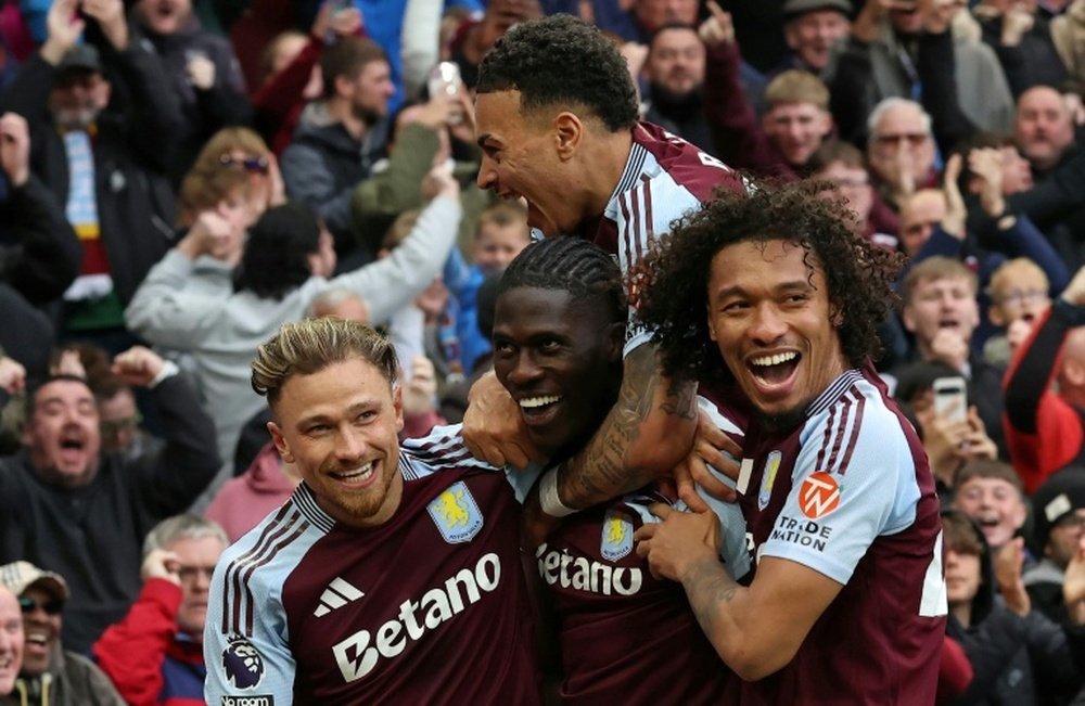El Aston Villa se gustó en casa. AFP
