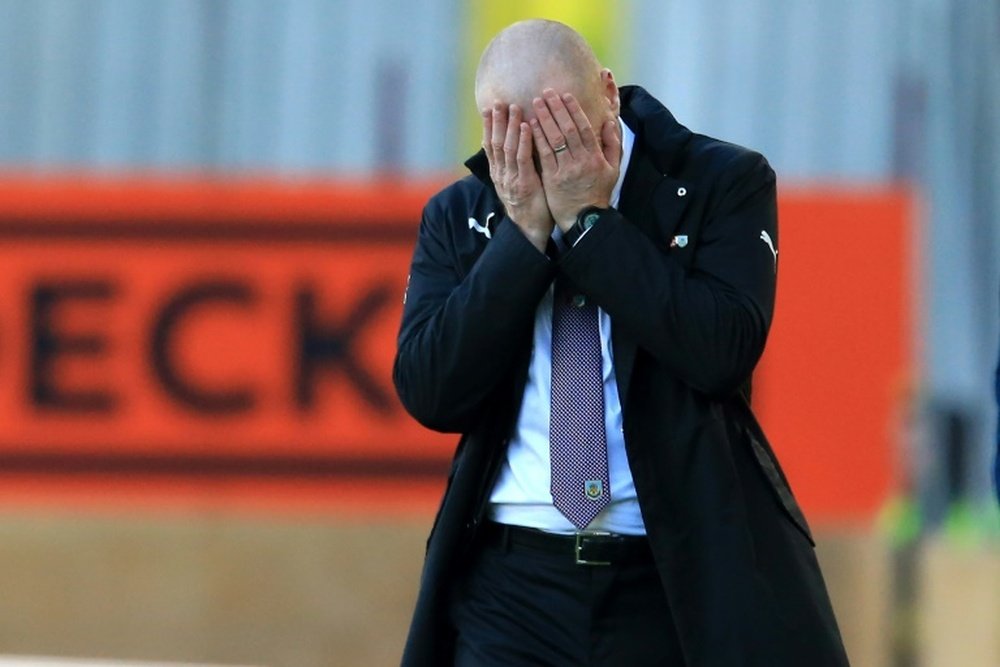 Dyche watched his side lose to Newcastle. AFP