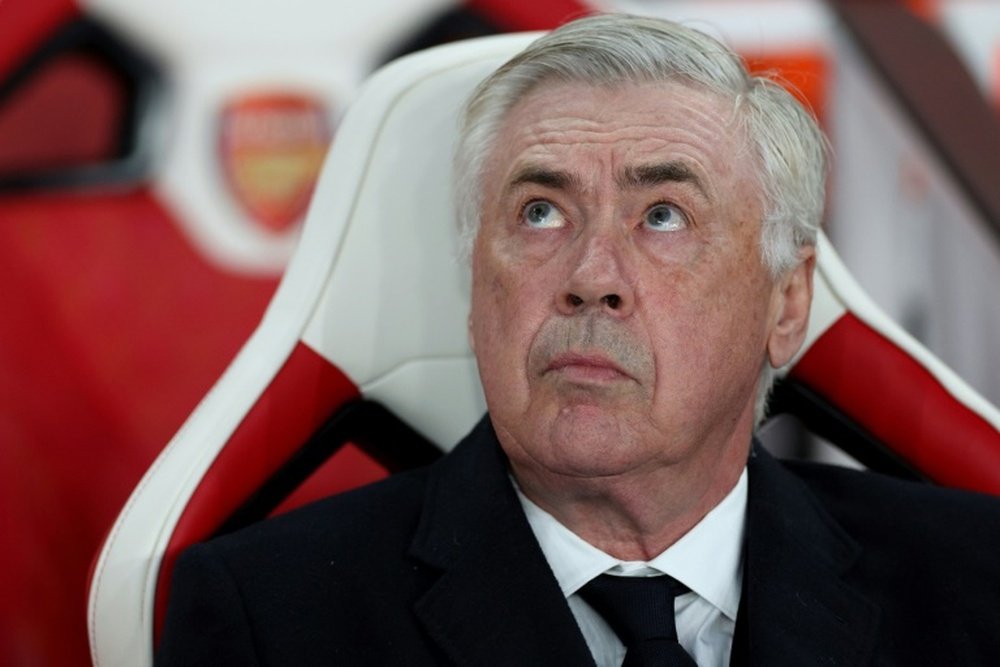 Ancelotti, sous le feu des critiques après la défaite. AFP