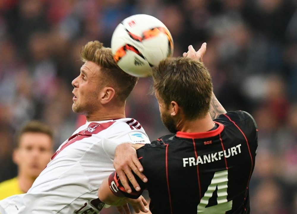 El Eintracht se juega la permanencia en un duelo a vida o muerte con el Nürnberg. AFP