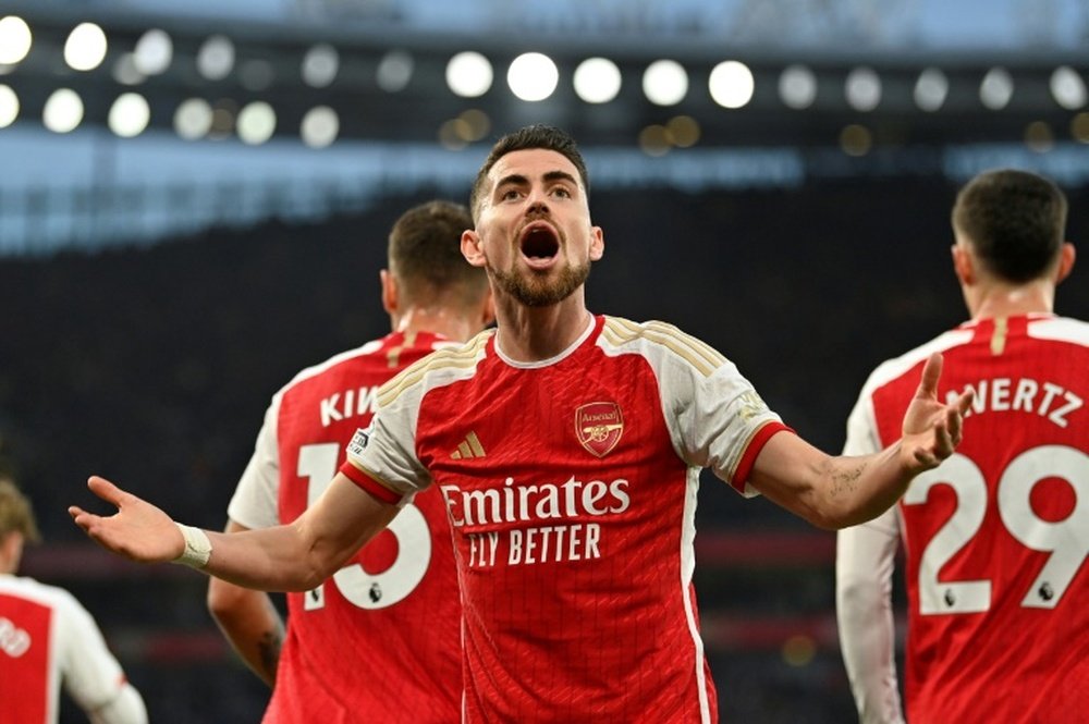Le milieu de terrain brésilien d'Arsenal Jorginho. AFP