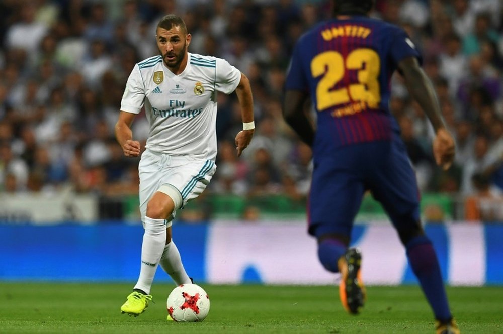 El Barcelona estuvo perdido en el Bernabéu. AFP