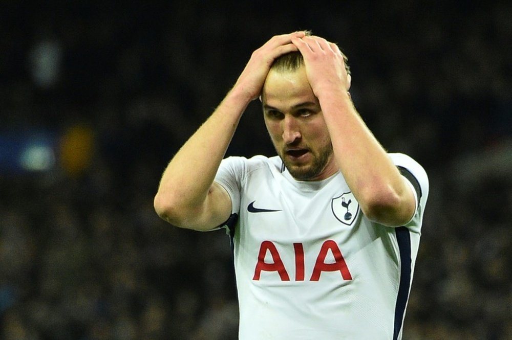 Kane failed to contribute as his side were knocked out of the FA Cup by United. AFP