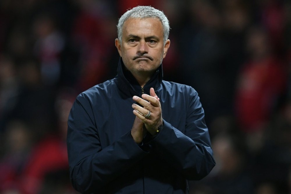 Mourinho aimed a subtle dig at United's fans. AFP