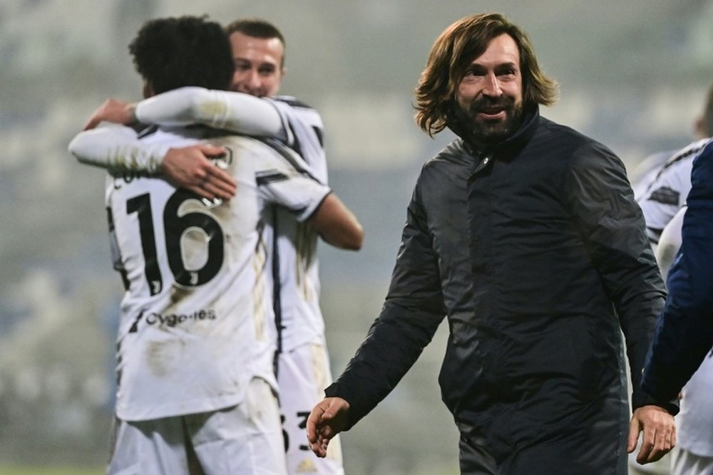 Pirlo parla in conferenza stampa. AFP