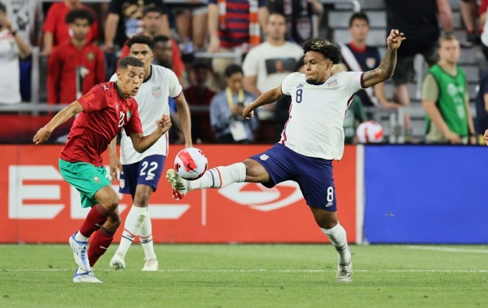 Arsenal have got their eyes on Weston McKennie. AFP