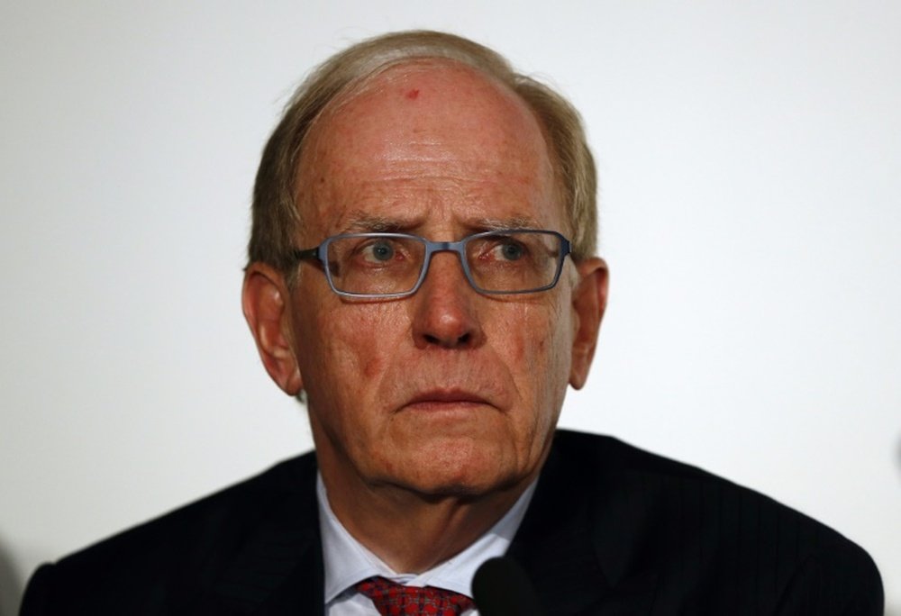 Richard McLaren attends a press conference following the publication of his report on drug use in Russian sport
