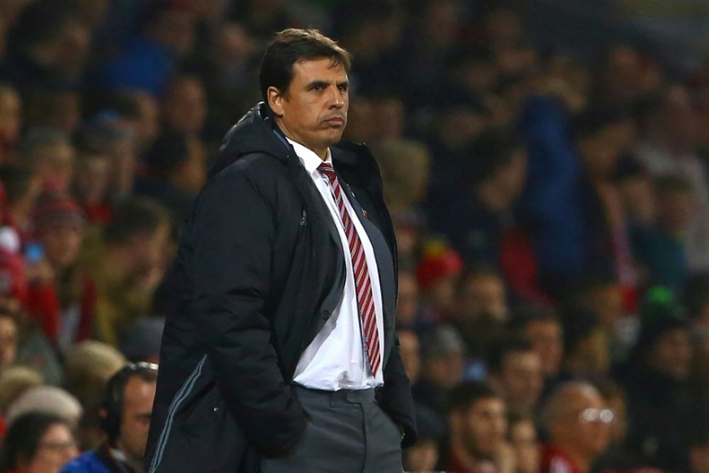 Chris Coleman's Sunderland are facing relegation to League One. AFP