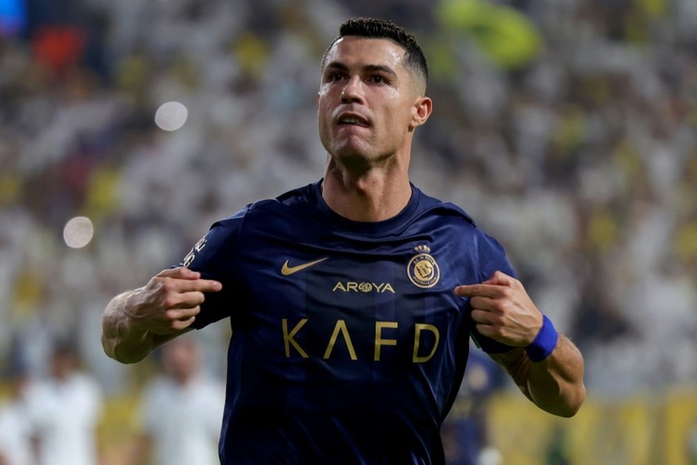 Ronaldo became the first player to score 850 career goals. AFP