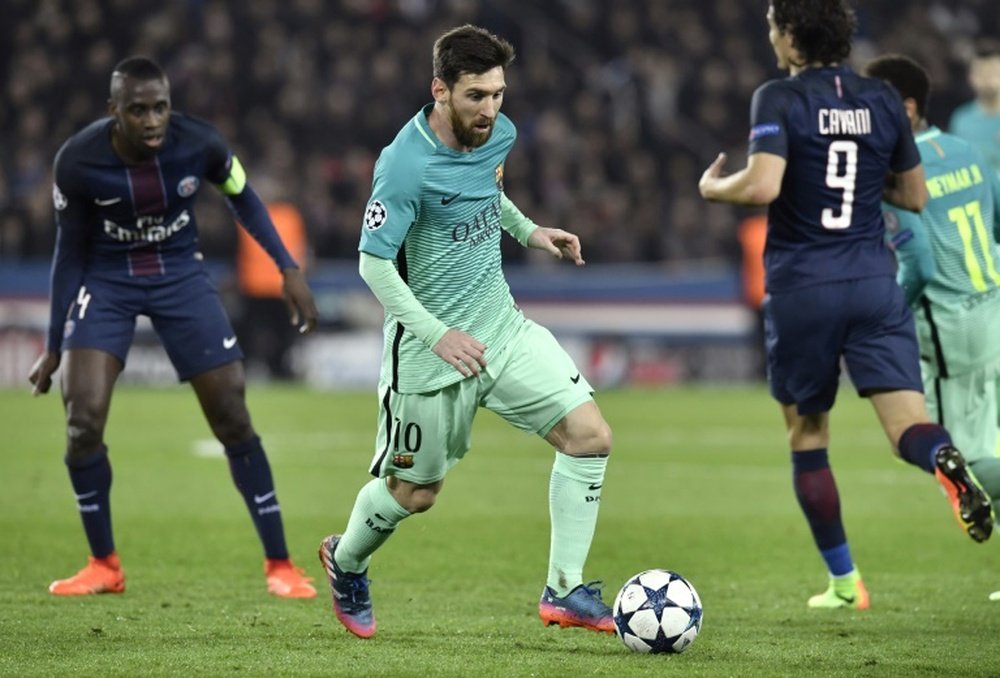 Un Lionel Messi méconnaissable au Parc des Princes. AFP