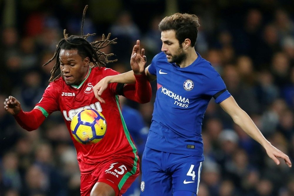 Renatos Sanches apenas ha jugado con el Swansea. AFP