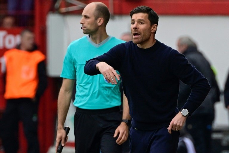 Xabi Alonso, decepcionado con el resultado. AFP