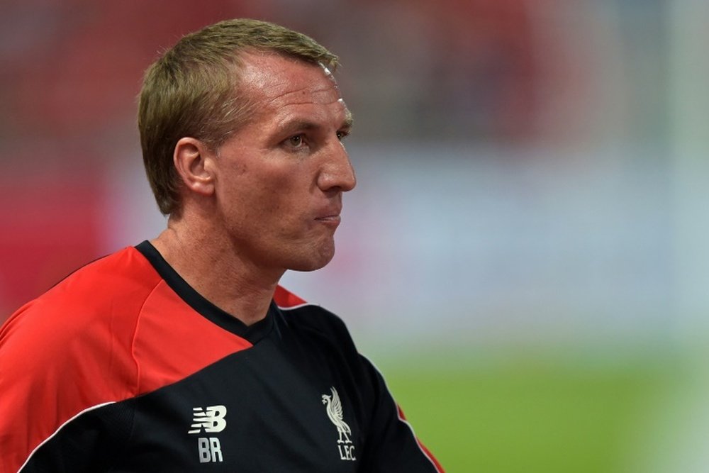 Liverpool football manager Brendan Rodgers, pictured on July 14, 2015, believes a Premier League opener against Stoke is the perfect way to kick off the new campaign after last season ended in humiliation at the Britannia Stadium