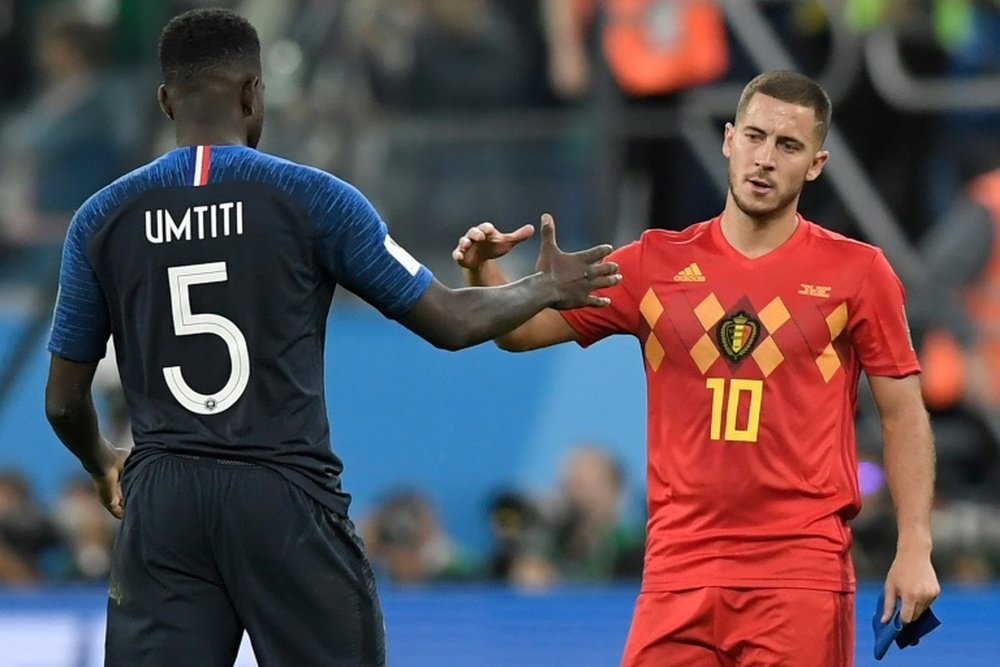 Hazard criticised France. AFP
