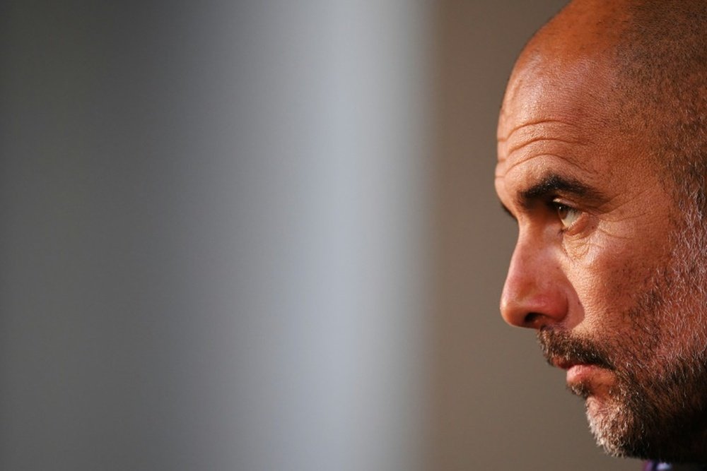 Guardiola surprised everyone with his declarations. AFP