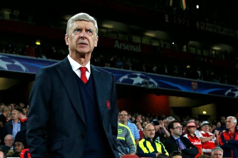 Arsenals French manager Arsene Wenger looks on ahead of the UEFA Champions League Group A football match between Arsenal and FC Basel at The Emirates Stadium in London