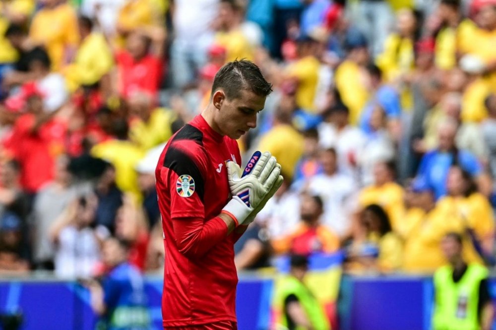 Lunin entonó el 'mea culpa'. AFP