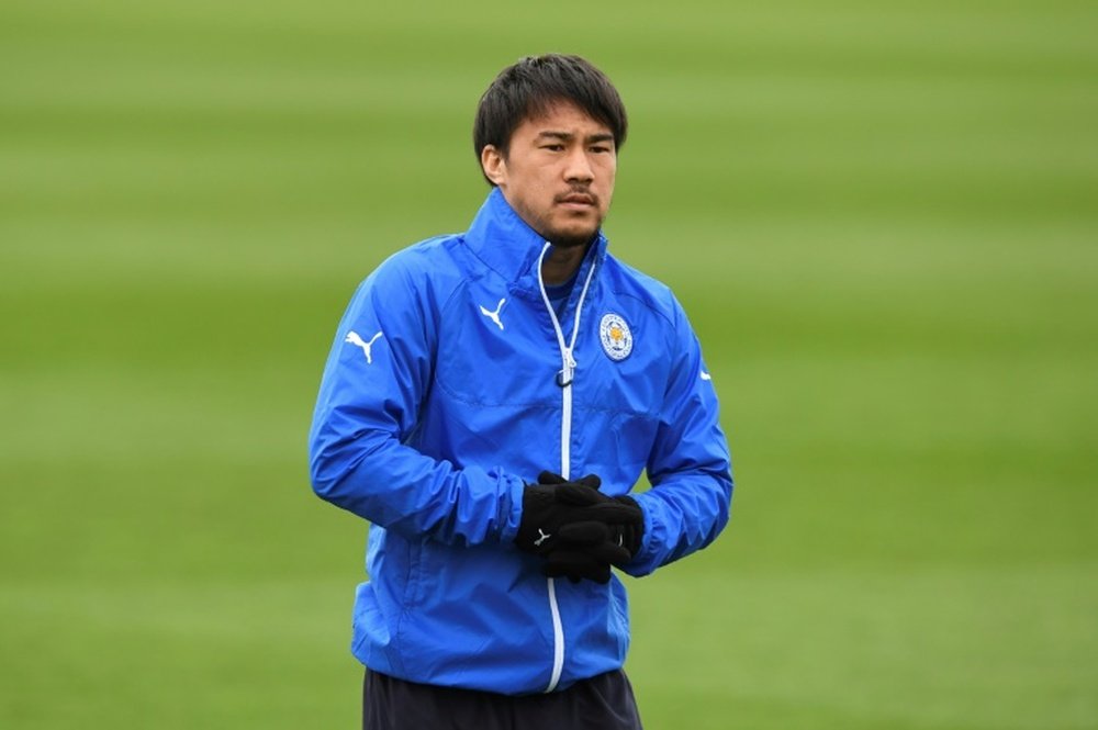 Okazaki scored in Leicester's win over Swansea on Saturday. AFP