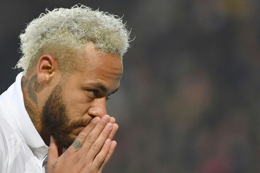A Neymar no le gustaron las palabras de Tuchel. AFP