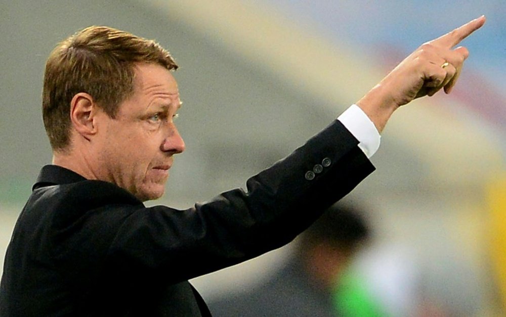 Krasnodar coach Oleg Kononov, pictured in 2014, has resigned as head coach after three years. AFP