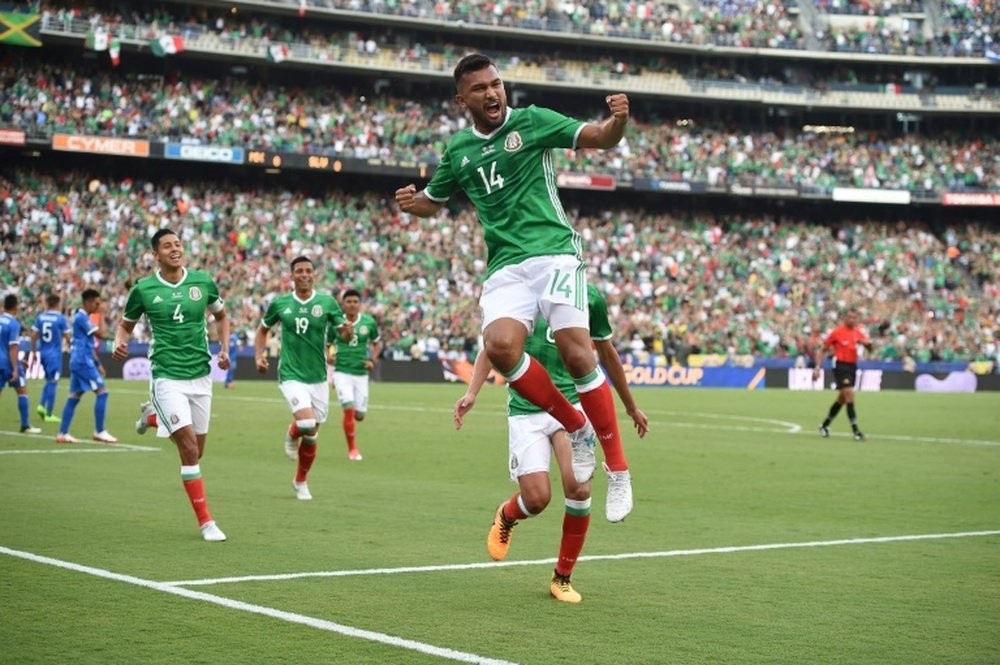 México ha pasado a cuartos de final de la Copa Oro. AFP