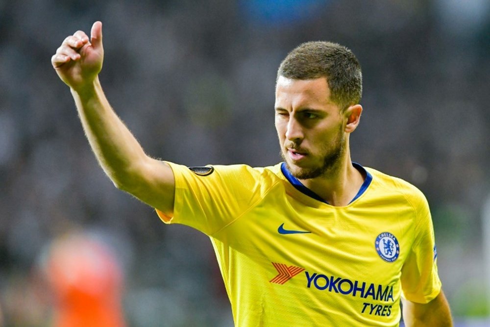 Hazard seems to be edging ever closer to a move to Madrid. AFP