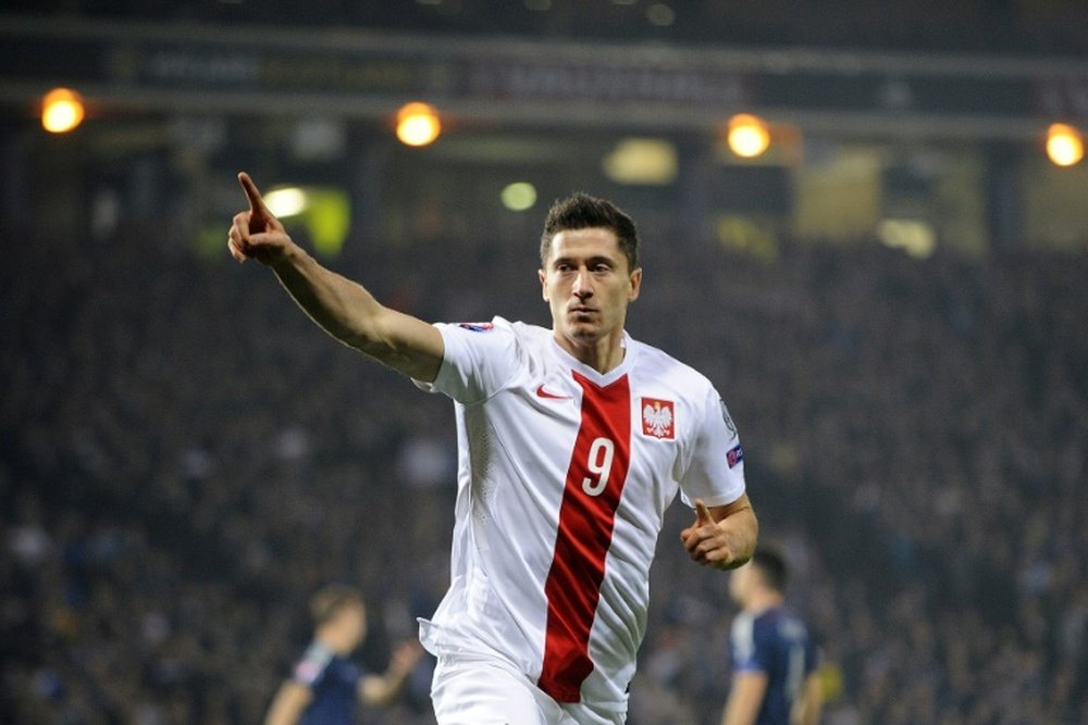 Polands Robert Lewandowski became the best striker in the Bundesliga while playing for Borussia Dortmund and now Bayern Munich