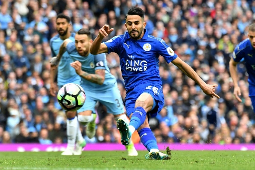 Riyah Mahrez is about to leave Leicester City. AFP