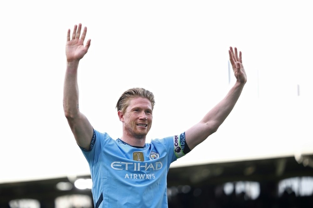 Napoli sporting director Manna said De Bruyne's arrival in Serie A is getting closer and closer. AFP
