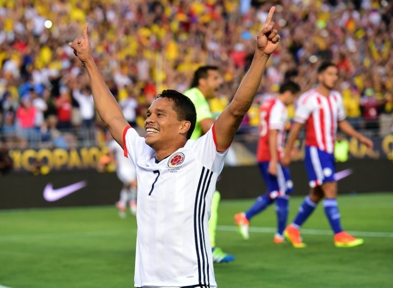 Bacca logró el gol que dio la victoria a Colombia sobre Estados Unidos. AFP